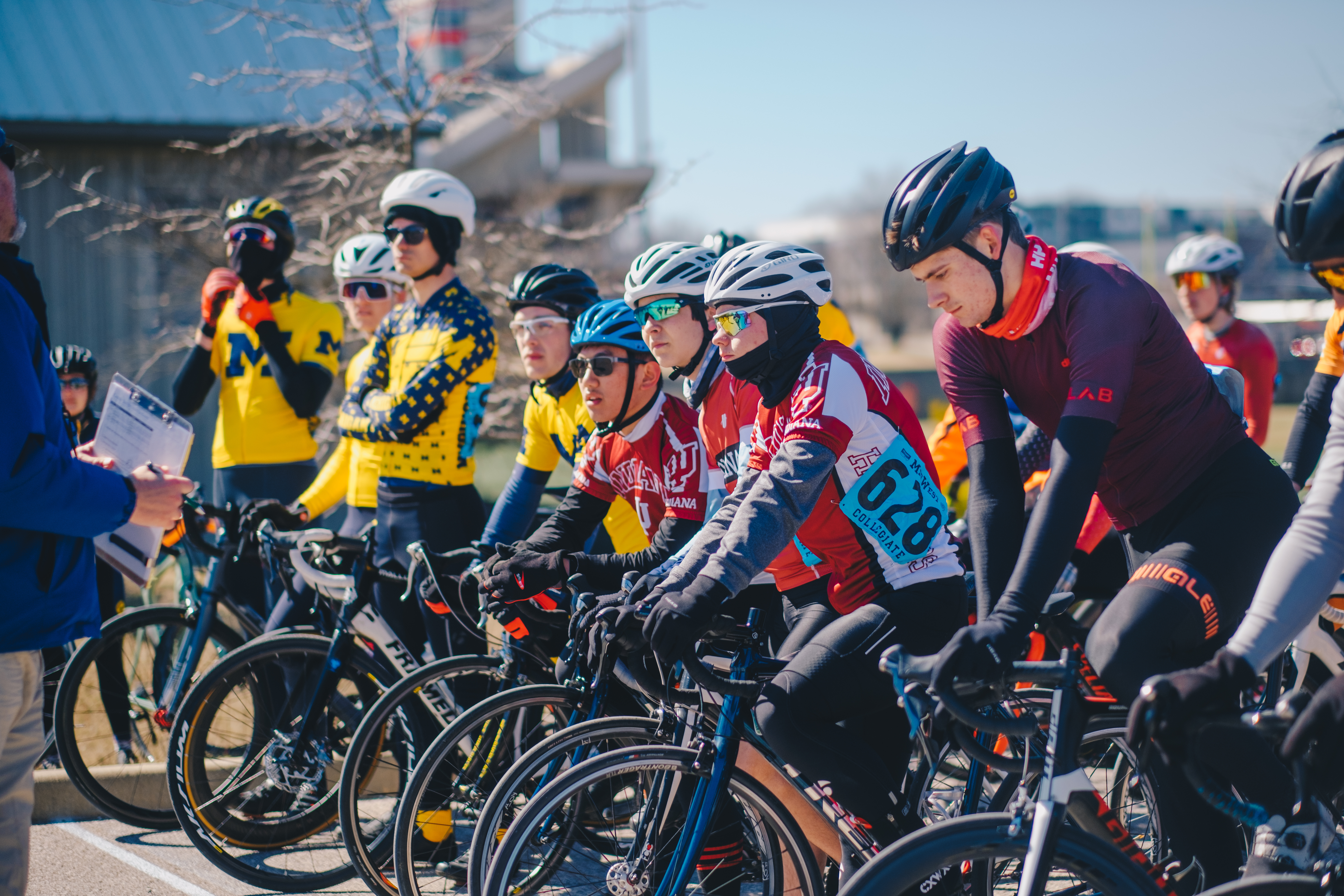 Cycle Club riders at start line photo